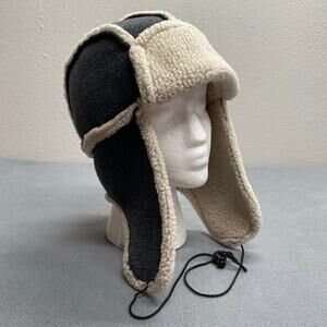 Dorfman Pacific Trapper Hat Ear Flaps Faux Sherpa Lined Warm Outdoors Mens L/XL